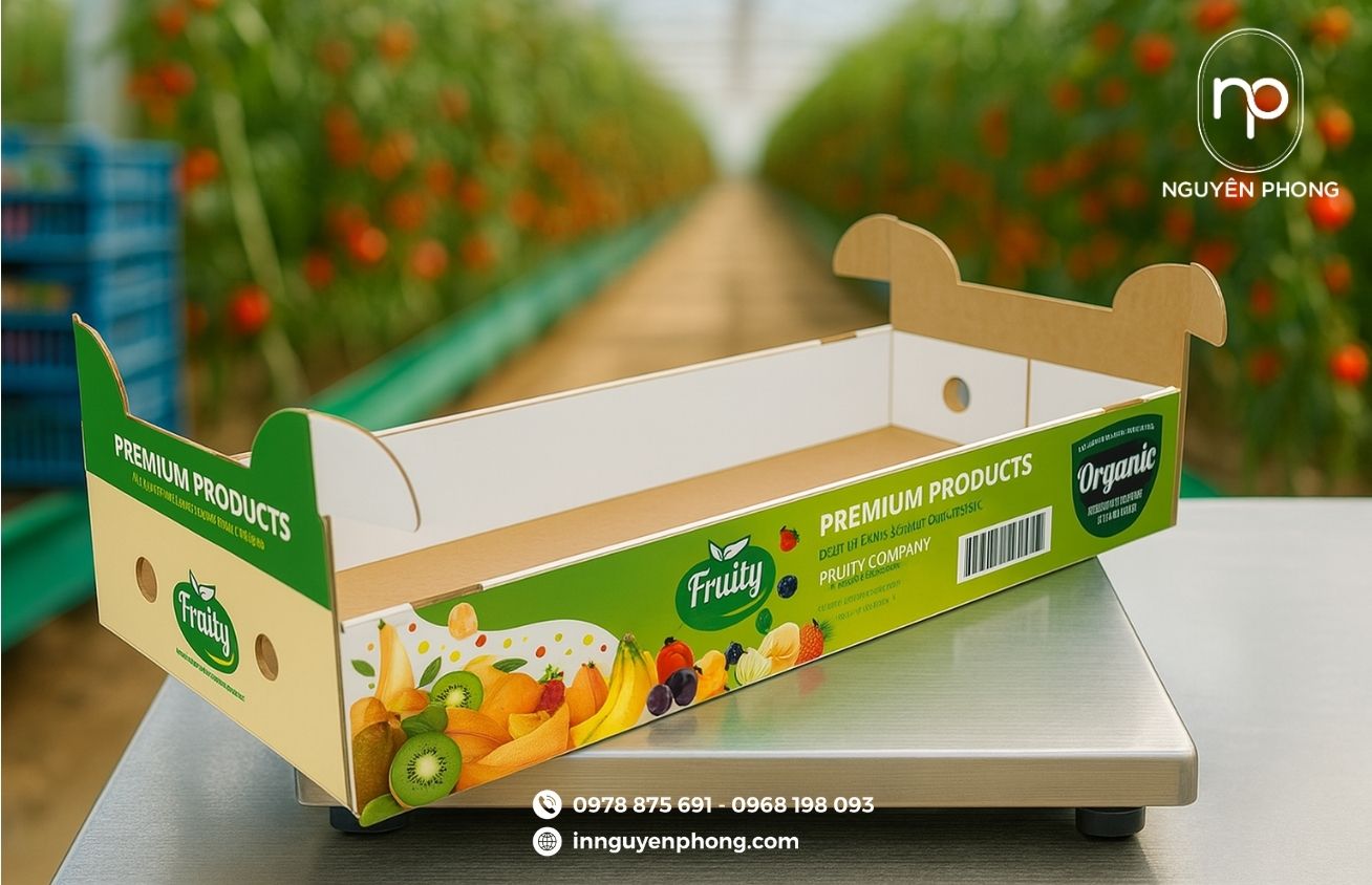 Mẫu thùng carton đựng trái cây